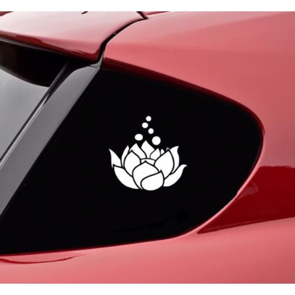 🦋 Lotus Flower Decal Vinyl Sticker 3/$12